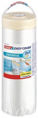 Takarófólia festőszalaggal, 1,4 x 25 m, TESA "Easy Cover Universal"